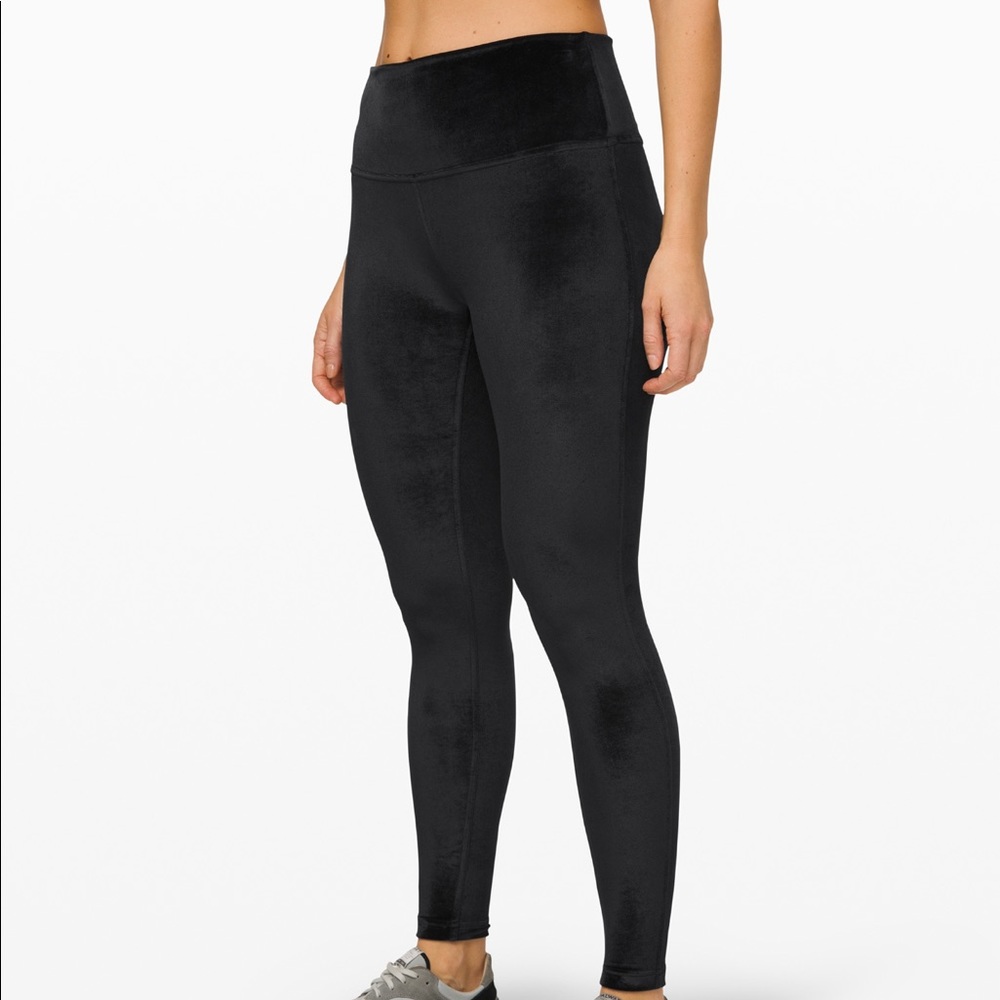 lululemon athletica Black velvet Leggings